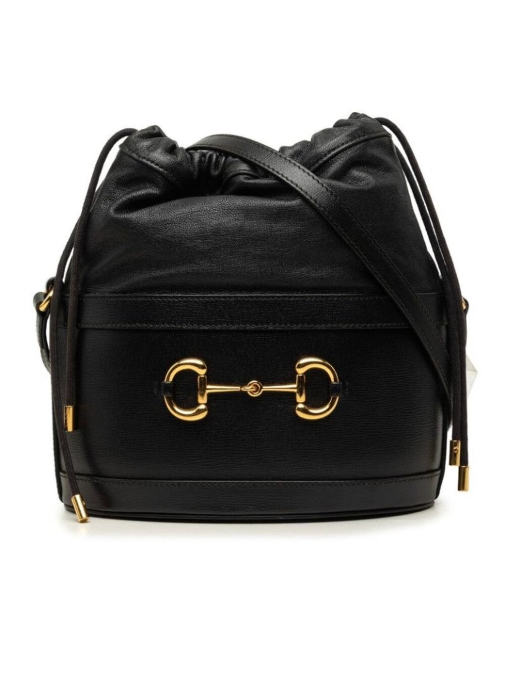 Gucci Horsebit 1955 Crossbody Shoulder Bag Black Leather